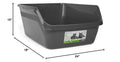Charcoal X-Large High-Back Litter Box O257