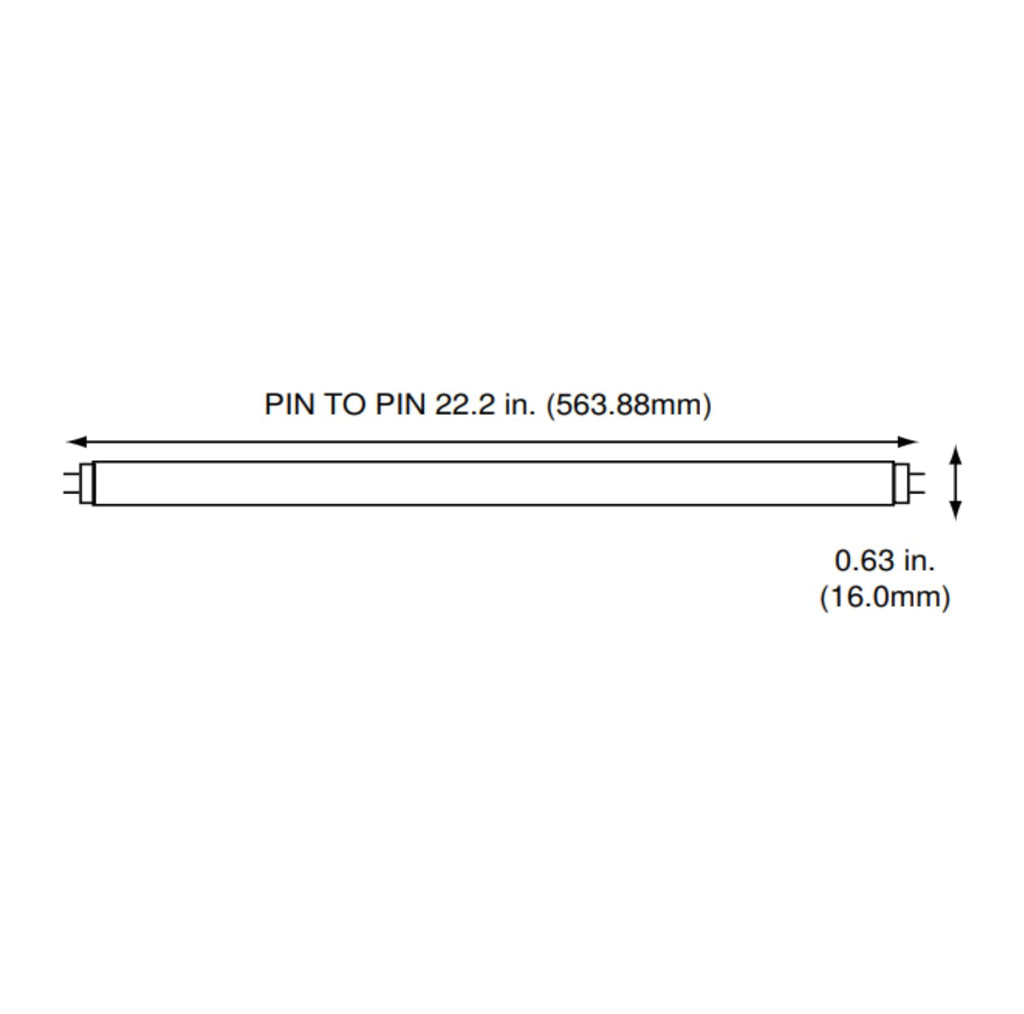 24 Inch 24W 4100K Cool White T5 Fluorescent Bulb Pack of 6 A8671