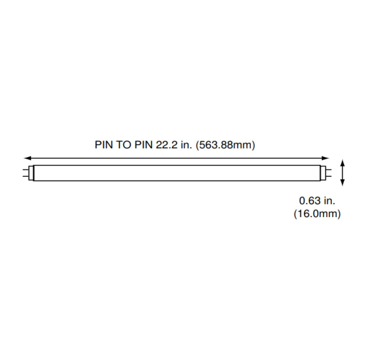 24 Inch 24W 4100K Cool White T5 Fluorescent Bulb Pack of 6 A8671