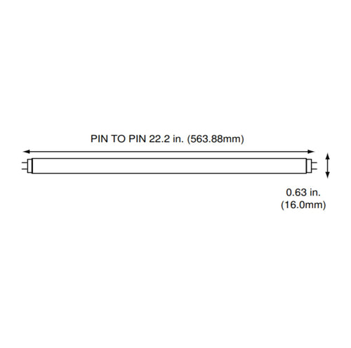 24 Inch 24W 4100K Cool White T5 Fluorescent Bulb Pack of 6 A8671
