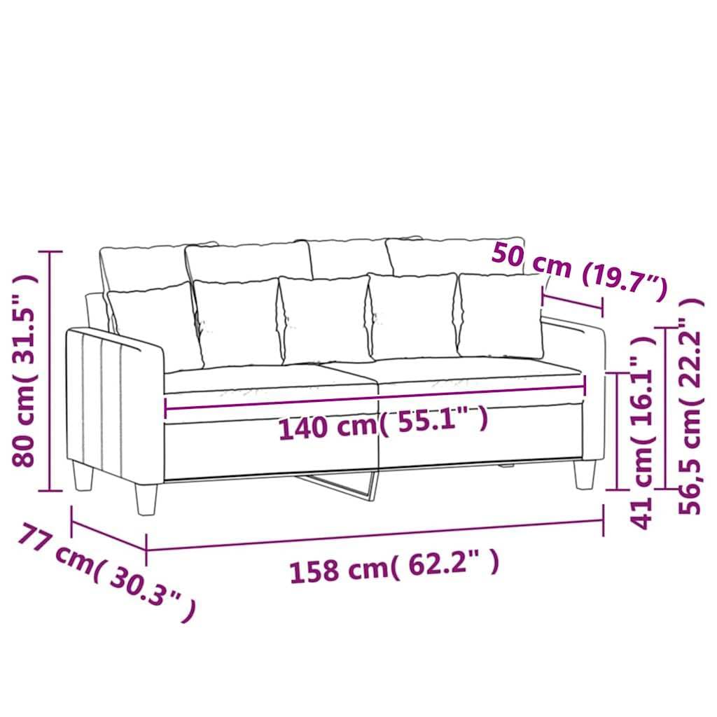 Velvet 2-Seater Sofa F45021