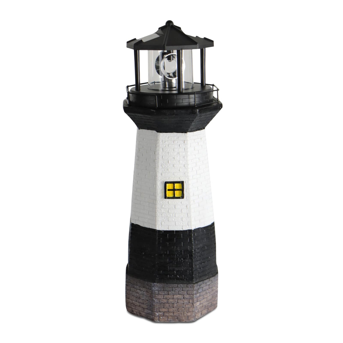 Solar Powered Lighthouse Garden Light with Rotating Beacon Y364