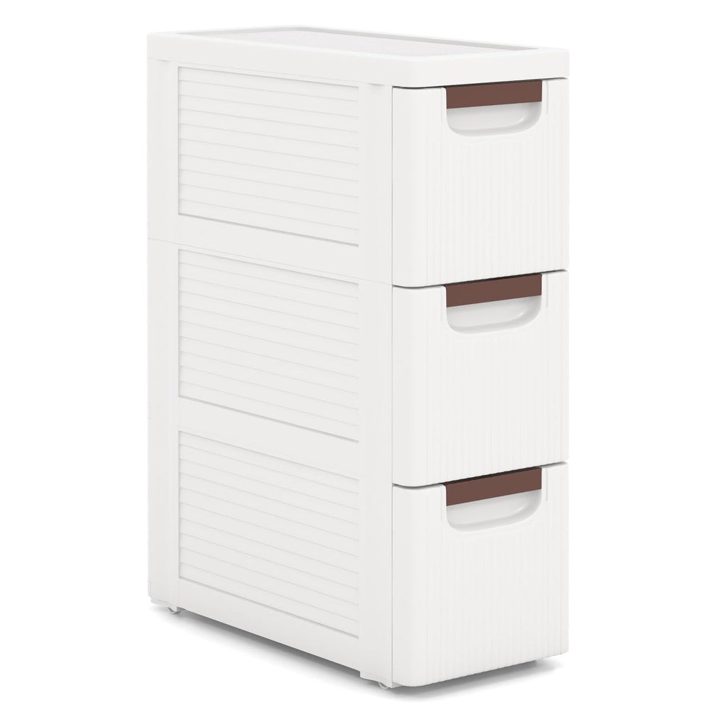 3 Drawer Narrow Rolling Storage Cart with 4 Wheels U460380
