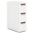3 Drawer Narrow Rolling Storage Cart with 4 Wheels U460380