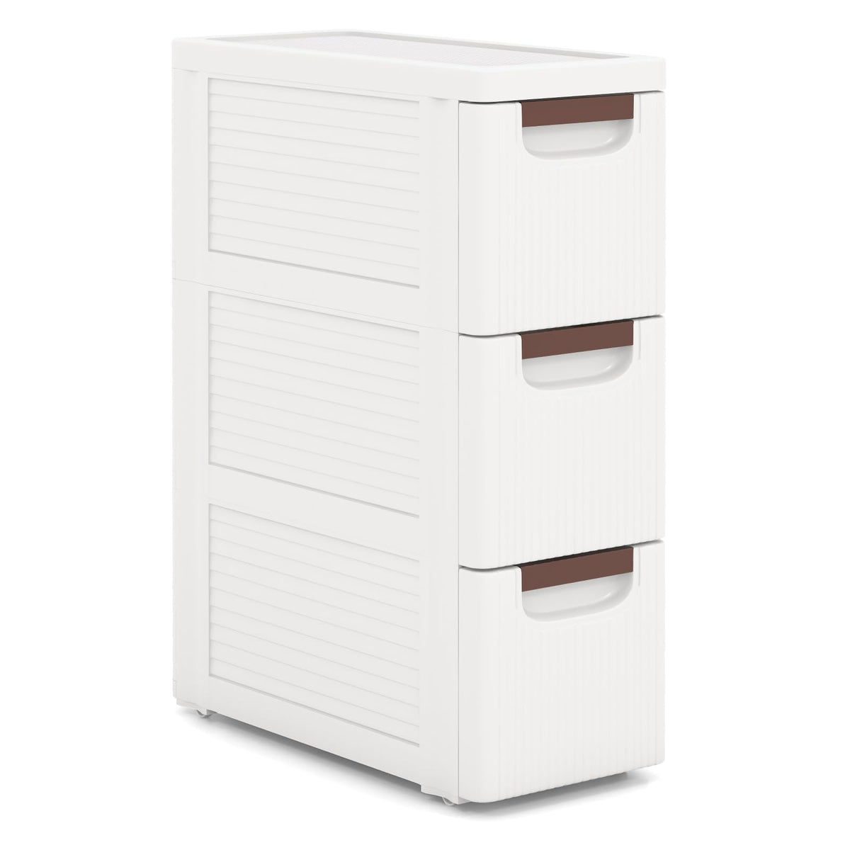 3 Drawer Narrow Rolling Storage Cart with 4 Wheels U460380