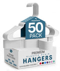 Plastic Hangers 50 Pack White W346