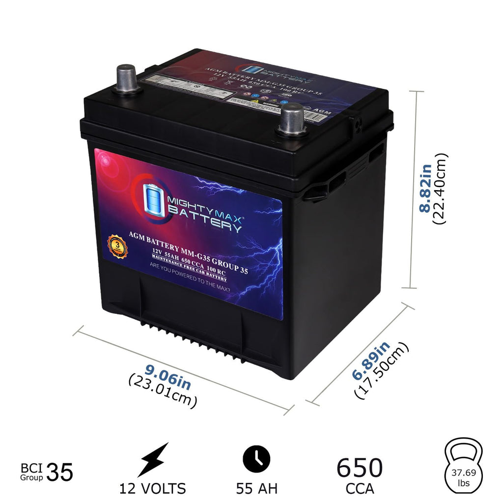 12V 55Ah AGM Replacement Battery N3361