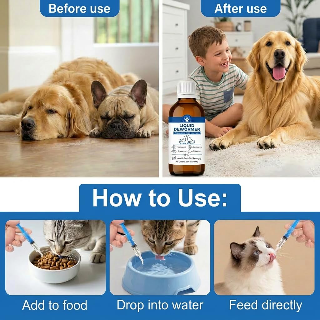 Dog & Cat Worm Care Liquid 3.38 fl oz B201