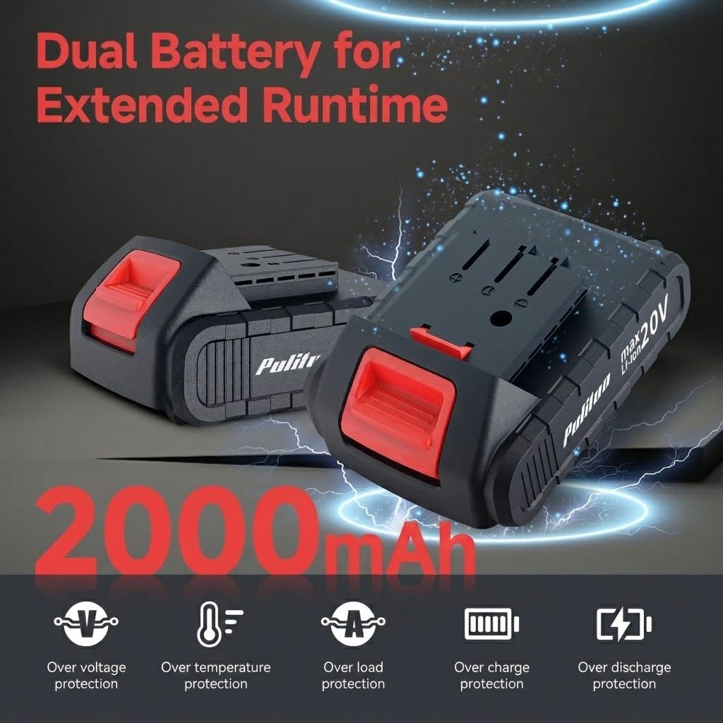 Cordless Drill Set 20V with Battery And Charger 59pcs Bits Kit U400