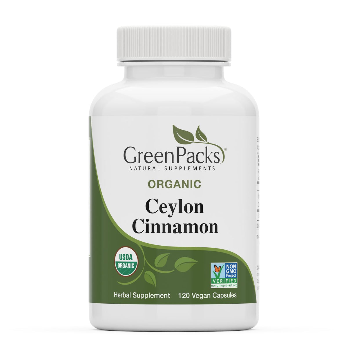 Organic Ceylon Cinnamon Supplement, 120 Capsules E849729