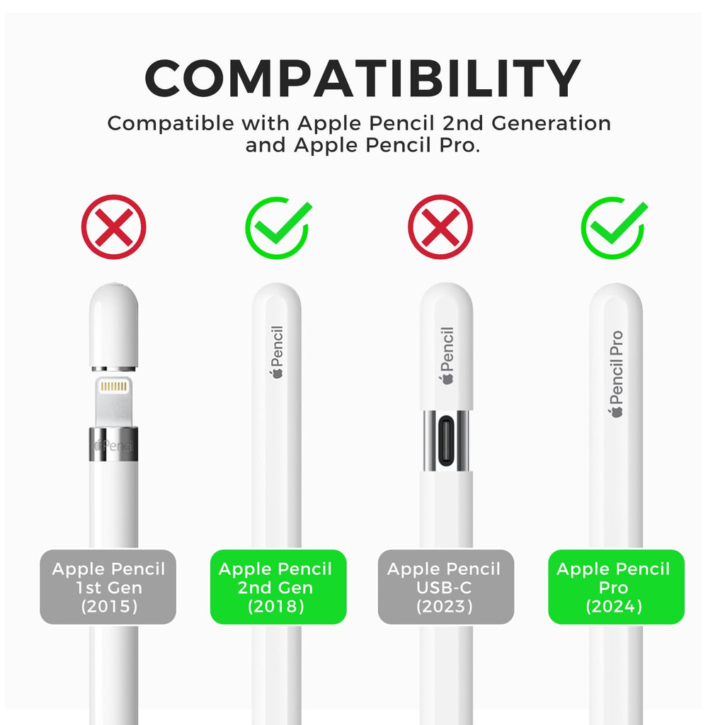 Apple Pencil Pro Silicone Case with Clip Deep Green M446