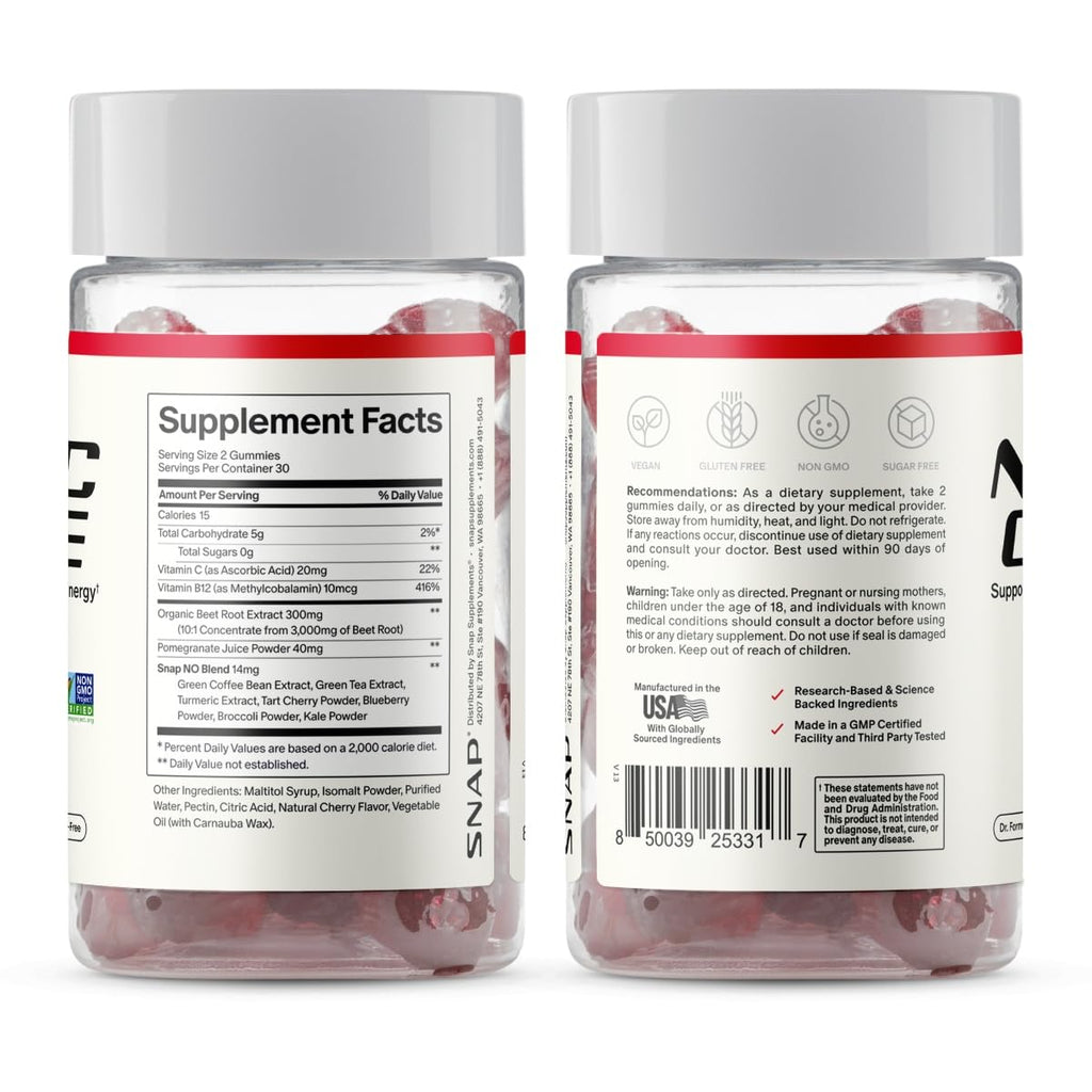 Cherry Beet Root Gummies 60 Count 2-Pack I866024