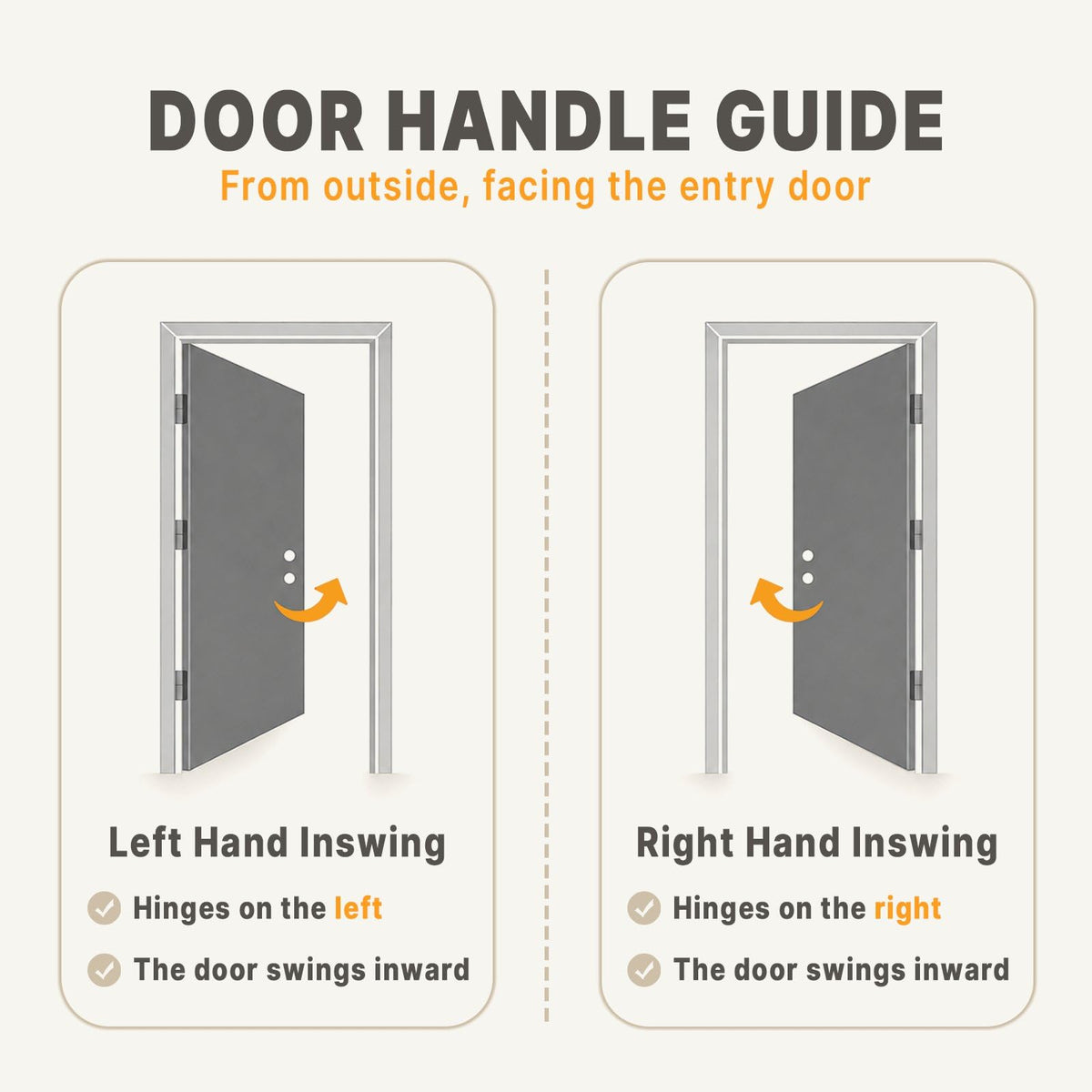 Fiberglass Entry Door 4-Lite Glass Left-Hand Inswing I924