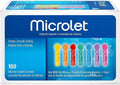 Colored Lancets 100 Each Pack of 2 with Lancing Device O331