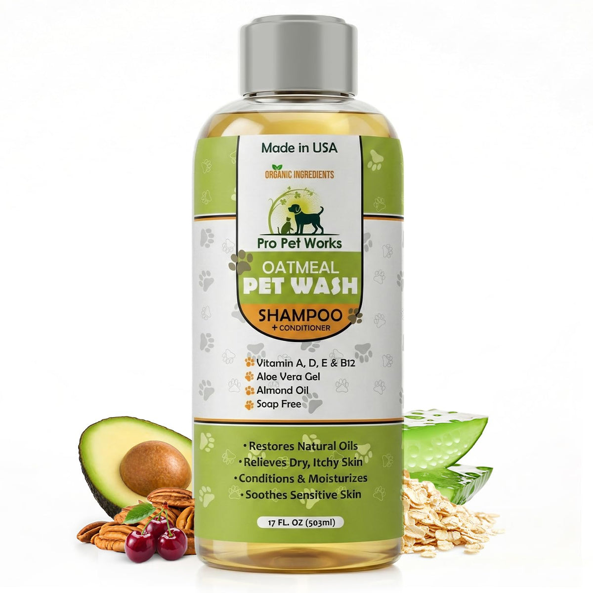 Oatmeal Dog Shampoo and Conditioner J2444