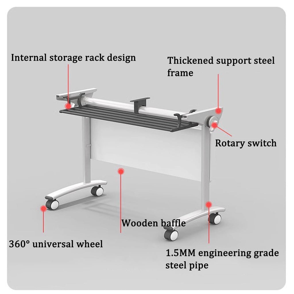 Folding Table with Locking Wheels N3583