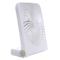5 in USB Battery Powered Desk Fan Adjustable Tilt 2-Speed White K88027