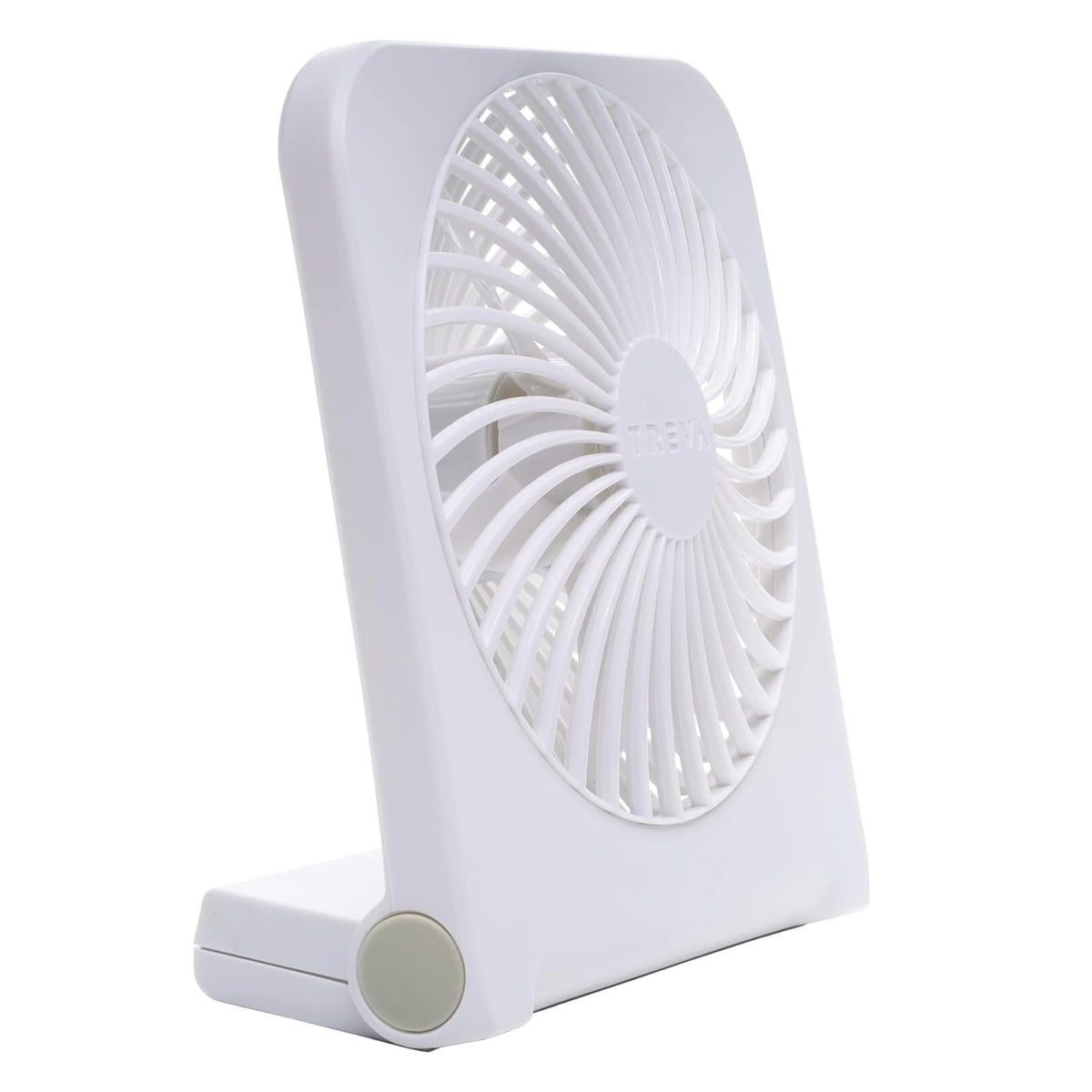 5 in USB Battery Powered Desk Fan Adjustable Tilt 2-Speed White K88027