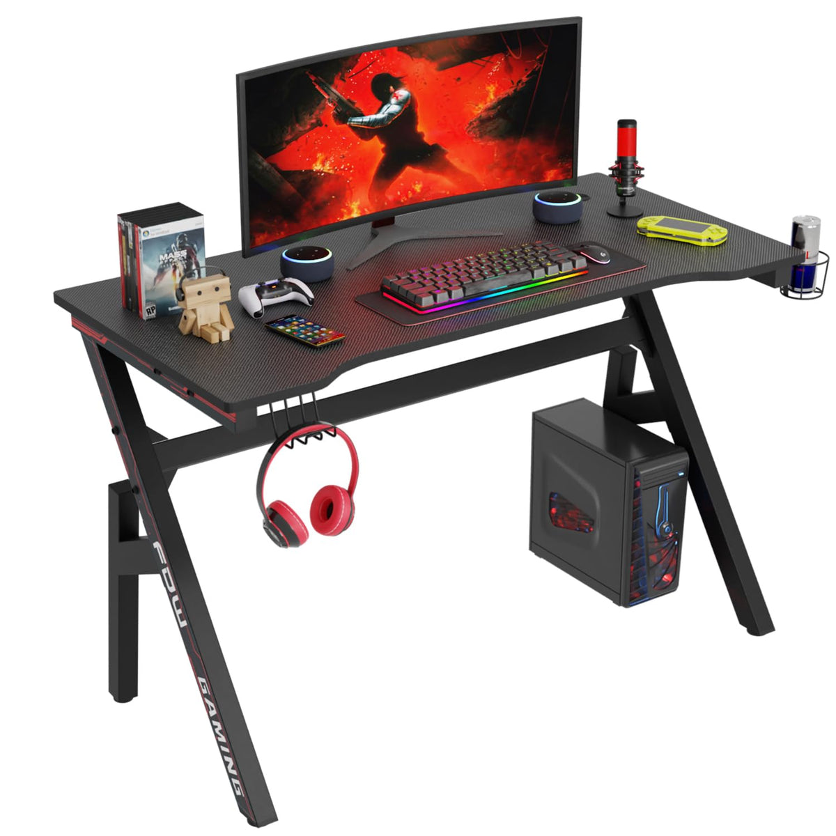 47" R-Shaped Gaming Table L98908