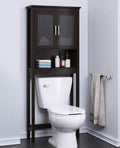 Over the Toilet Storage Cabinet with Glass Doors T189