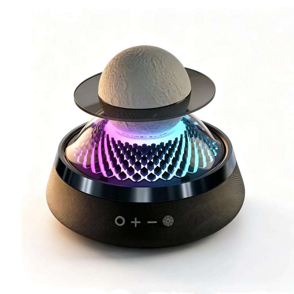 Black Portable Bluetooth Speaker with LED Night Light and Essential Oil Diffuser U15948