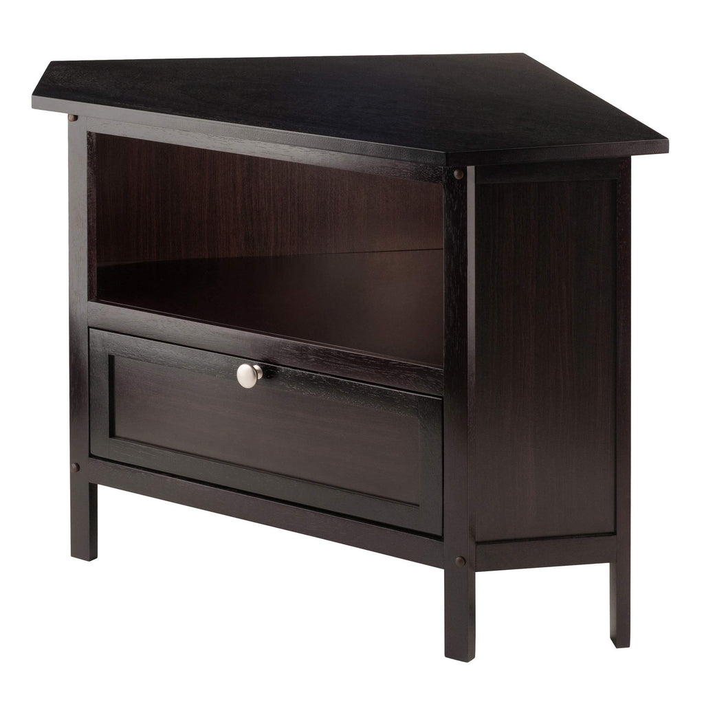 Corner TV Stand, Espresso A9079