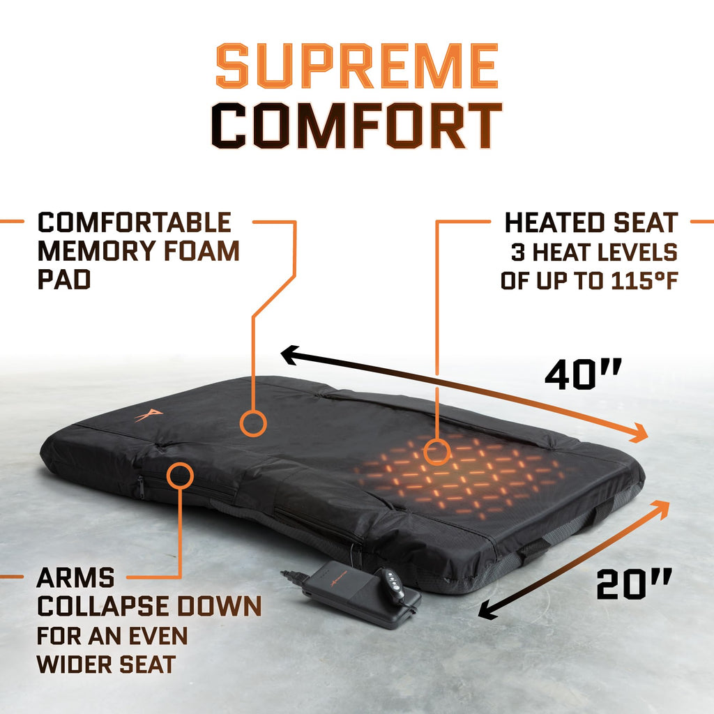 Heated Stadium Seats for Bleachers with Back Support B34223