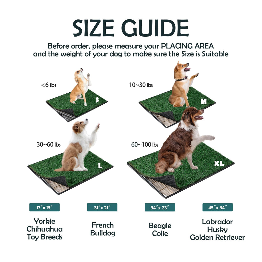 Extra Small Dog Grass Pee Pads with Tray R228