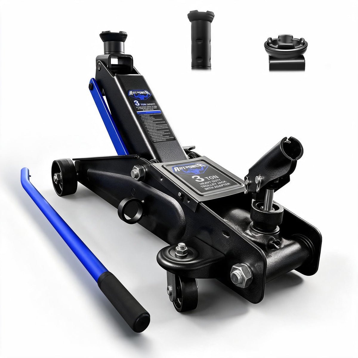 3 Ton Floor Jack with Wheels U6816