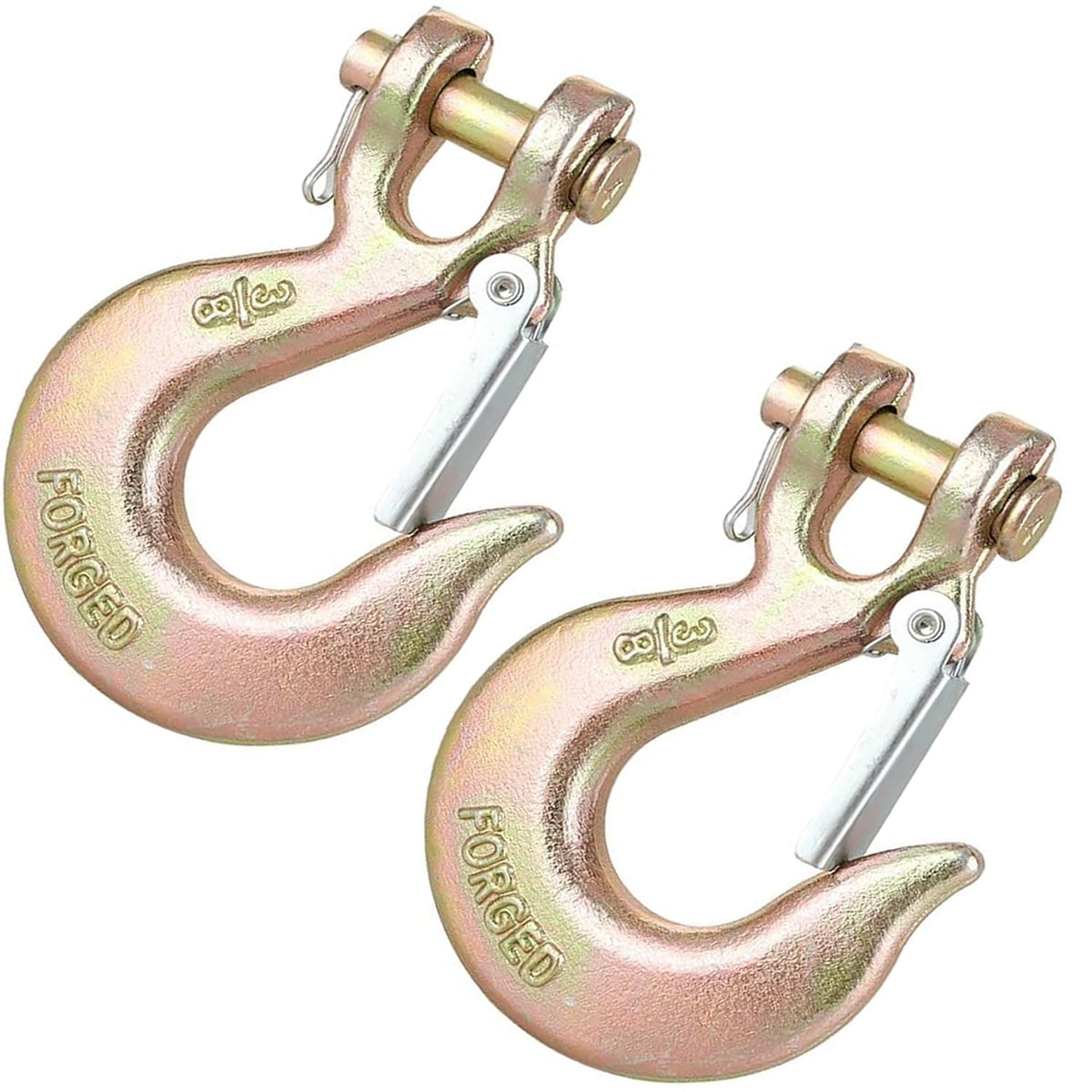 3/8 Inch Heavy Duty Forged Clevis Slip Hook with Safety Latch, 18,000 Lbs Capacity S363