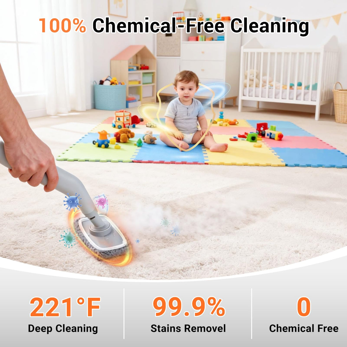 Portable Handheld Steam Cleaner P9257