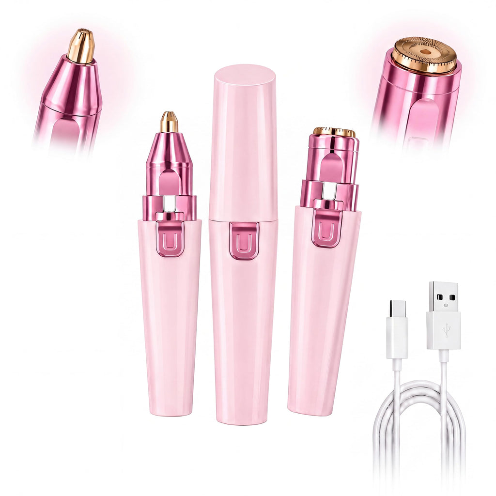 Pink USB Rechargeable Facial Hair Remover I7033