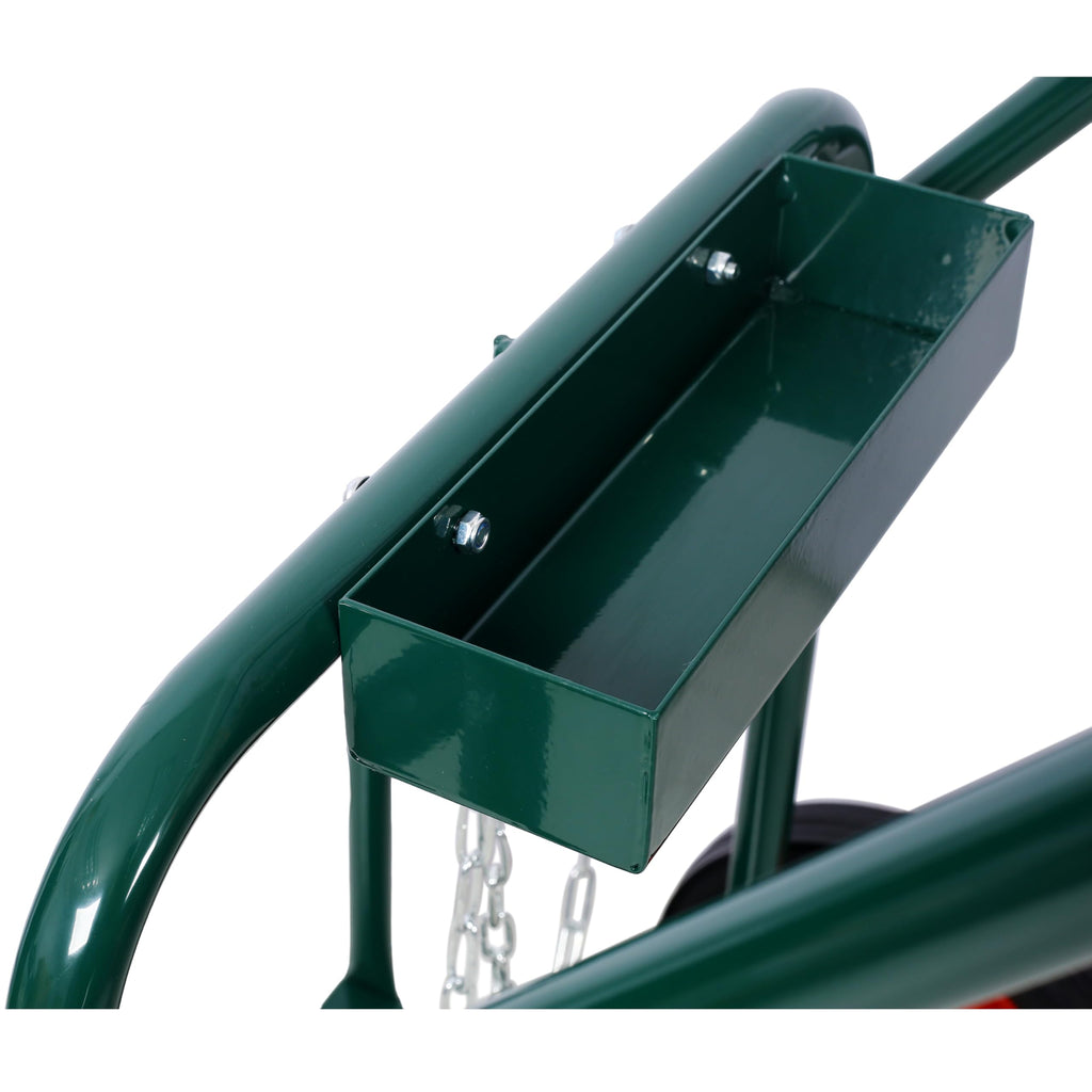 440 lb Capacity Welding Cylinder Hand Truck with 10-Inch Solid Rubber Wheels E3509