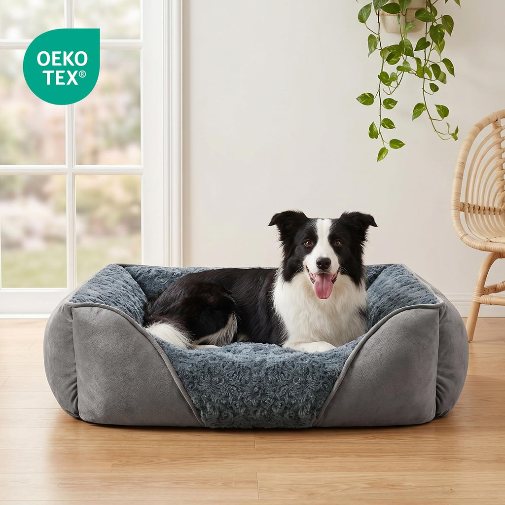 Washable Orthopedic Dog Bed with Anti-Slip Bottom D6016