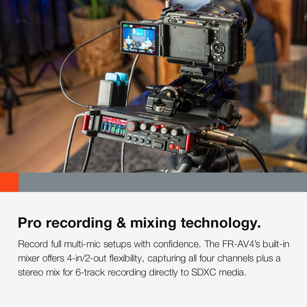 4-Channel 32-Bit Float Field Recorder with Mixer C4797