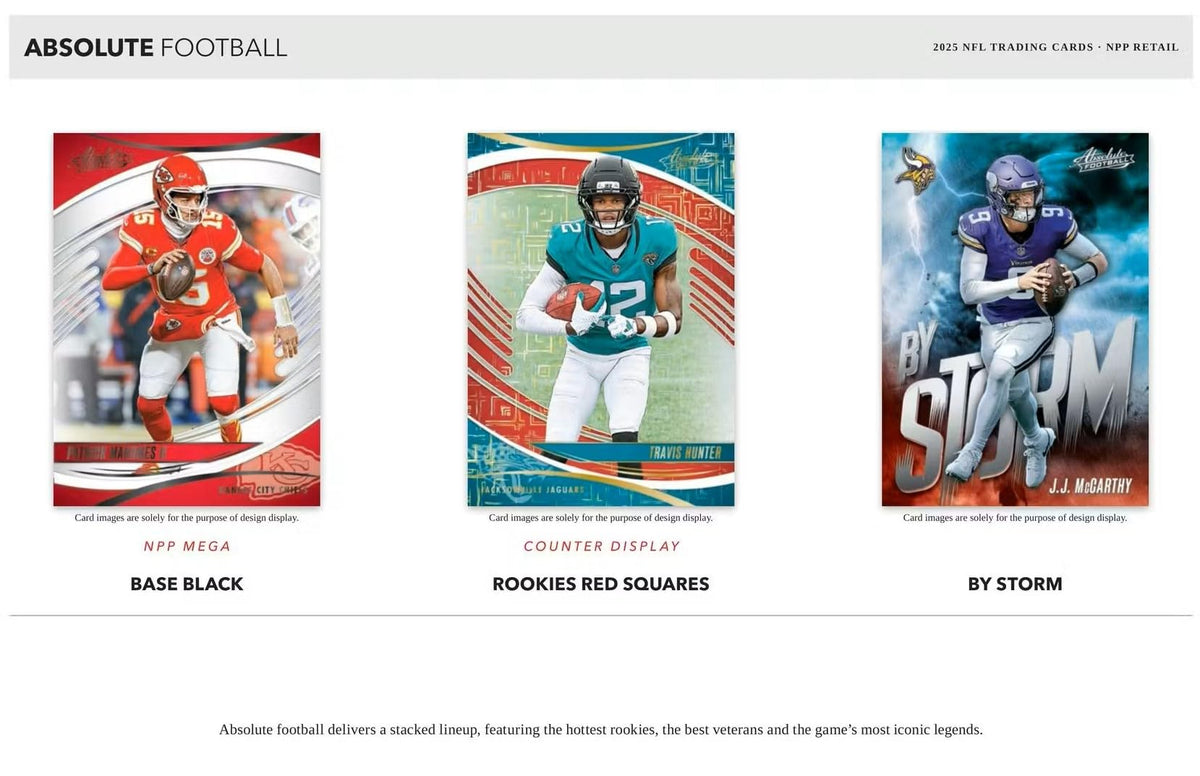 2025 Absolute Football Series Blaster Box with 4 Green Parallels F7138