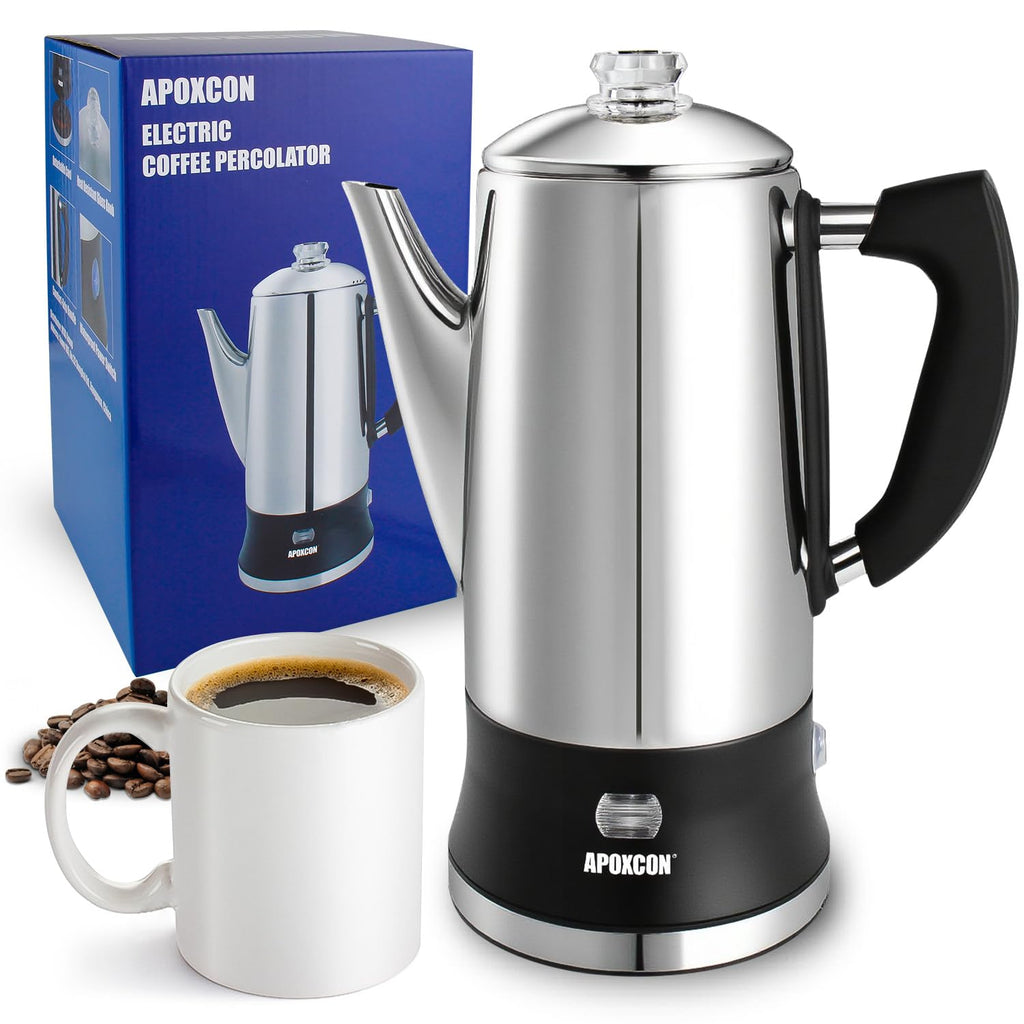 Electric Stainless Steel Coffee Percolator 12 Cup J94091