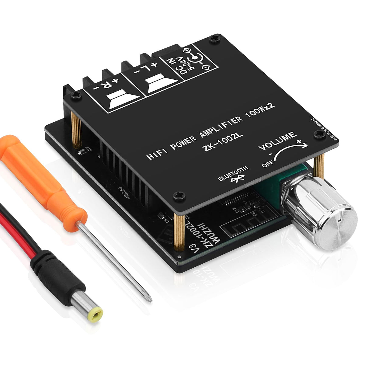 200W Audio Power Amplifier Board with Bluetooth and AUX Inputs I500