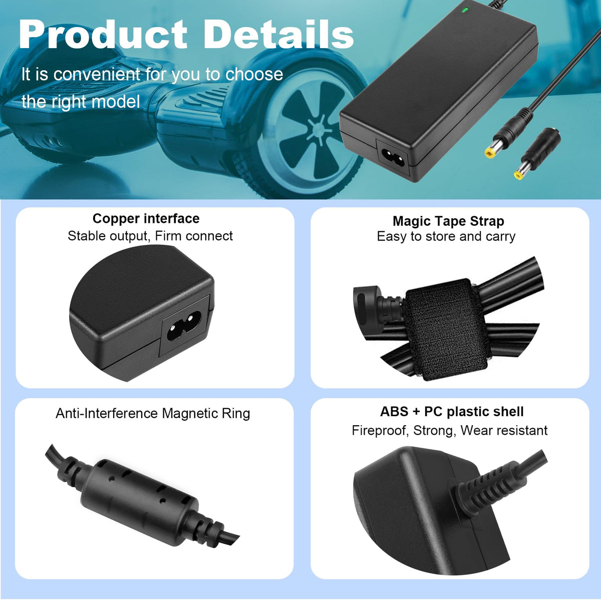 42V 2A Electric Scooter Charger B864