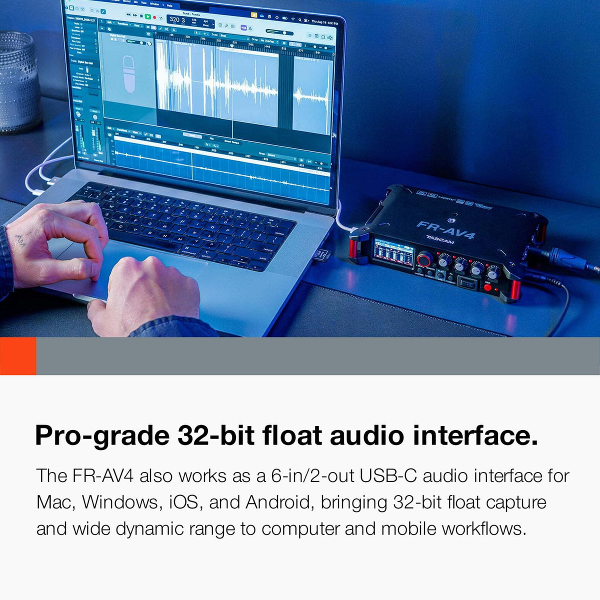 4-Channel 32-Bit Float Field Recorder with Mixer C4797