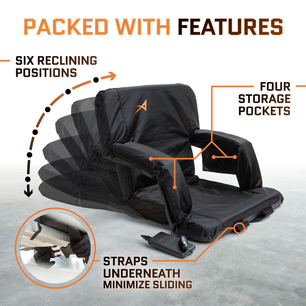 Heated Stadium Seats for Bleachers with Back Support B34223