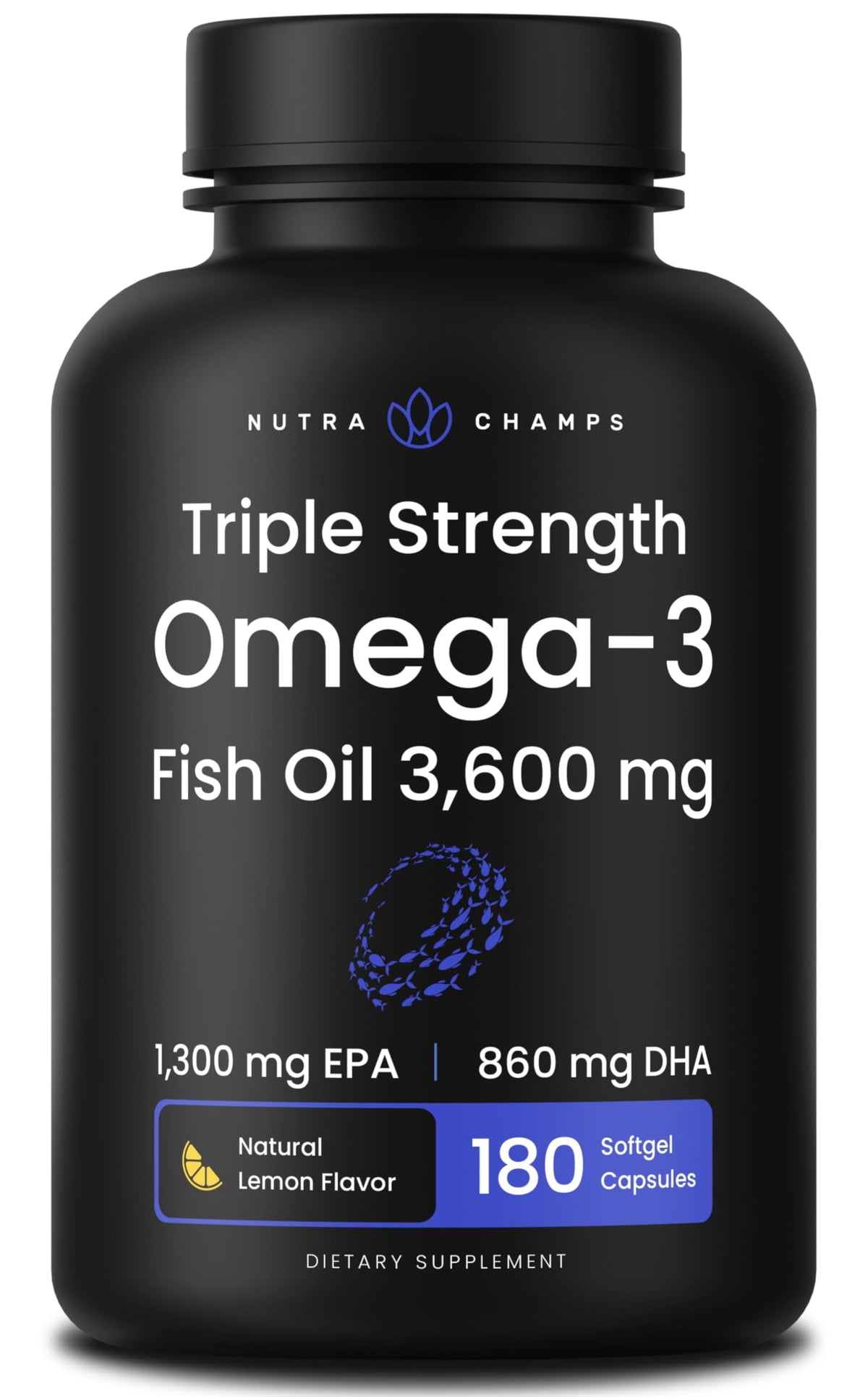 Omega 3 Fish Oil 3600 mg 180 Softgels J4224