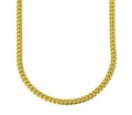 Miami Cuban Link Chain 18k Yellow Gold Plated Stainless Steel Necklace 30 inches E799792