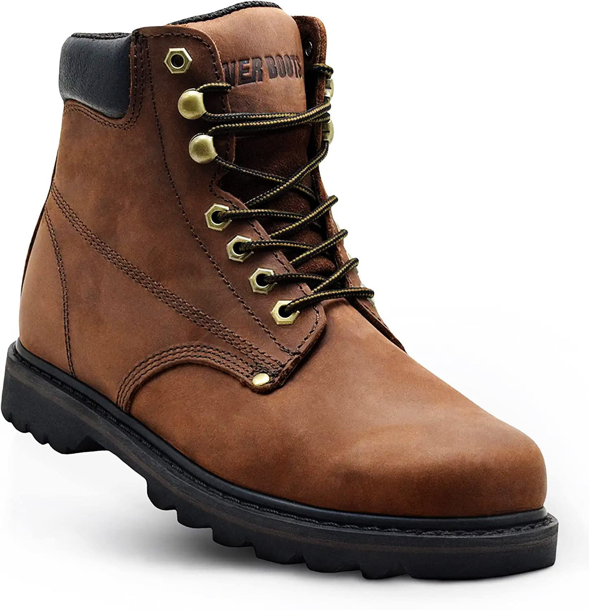 Soft Toe Leather Work Boots X668426