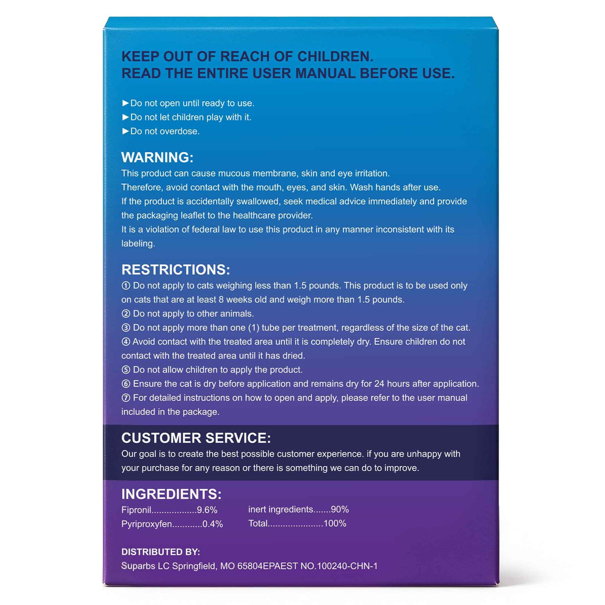Cat Flea & Tick Topical Drops 12 Doses N297993