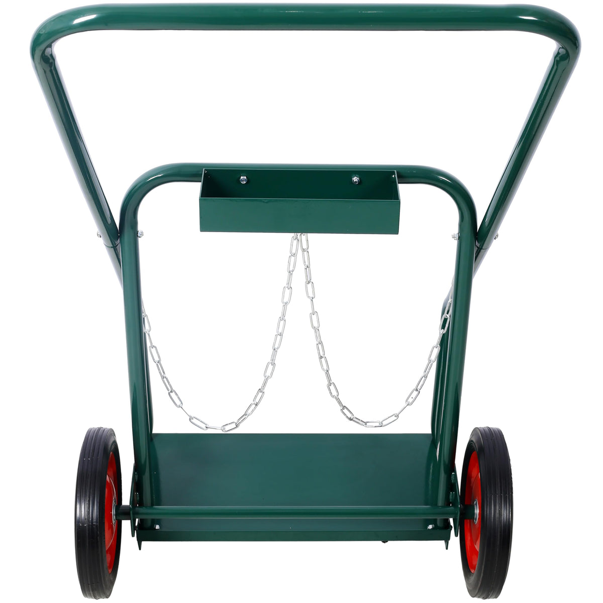 440 lb Capacity Welding Cylinder Hand Truck with 10-Inch Solid Rubber Wheels E3509