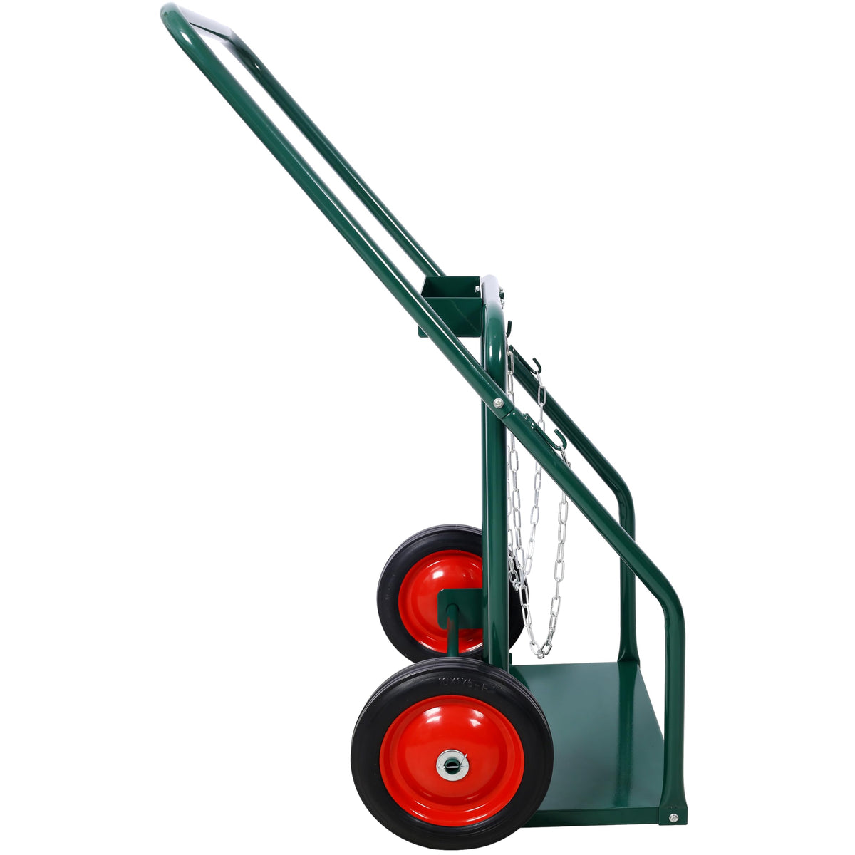 440 lb Capacity Welding Cylinder Hand Truck with 10-Inch Solid Rubber Wheels E3509