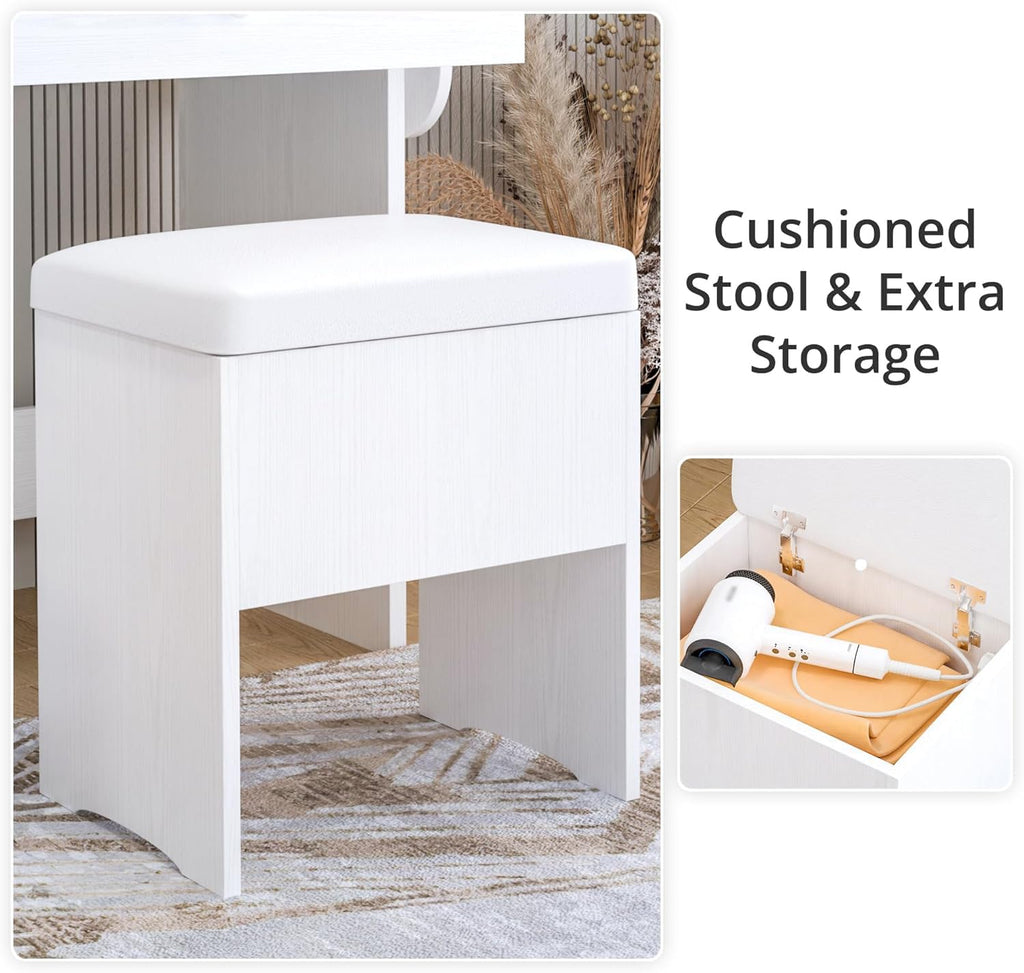 Vanity Desk with Charging Station L896