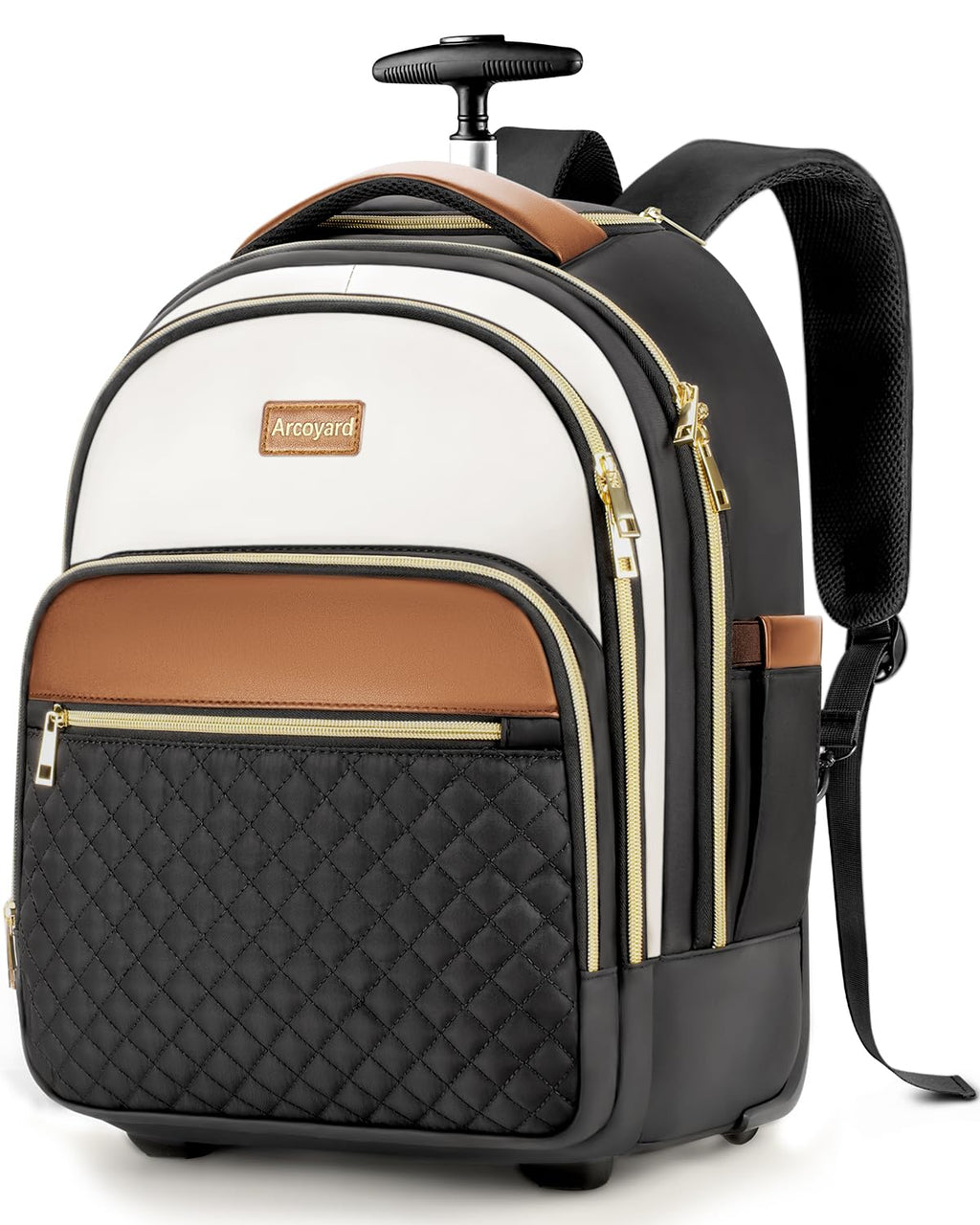Small Lightweight Water Resistant Rolling Backpack Q777893