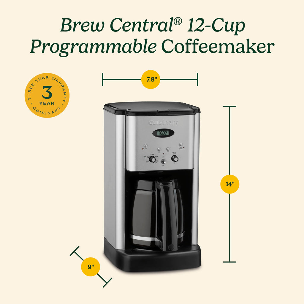 12 Cup Black Stainless Steel Coffee Maker Z20469